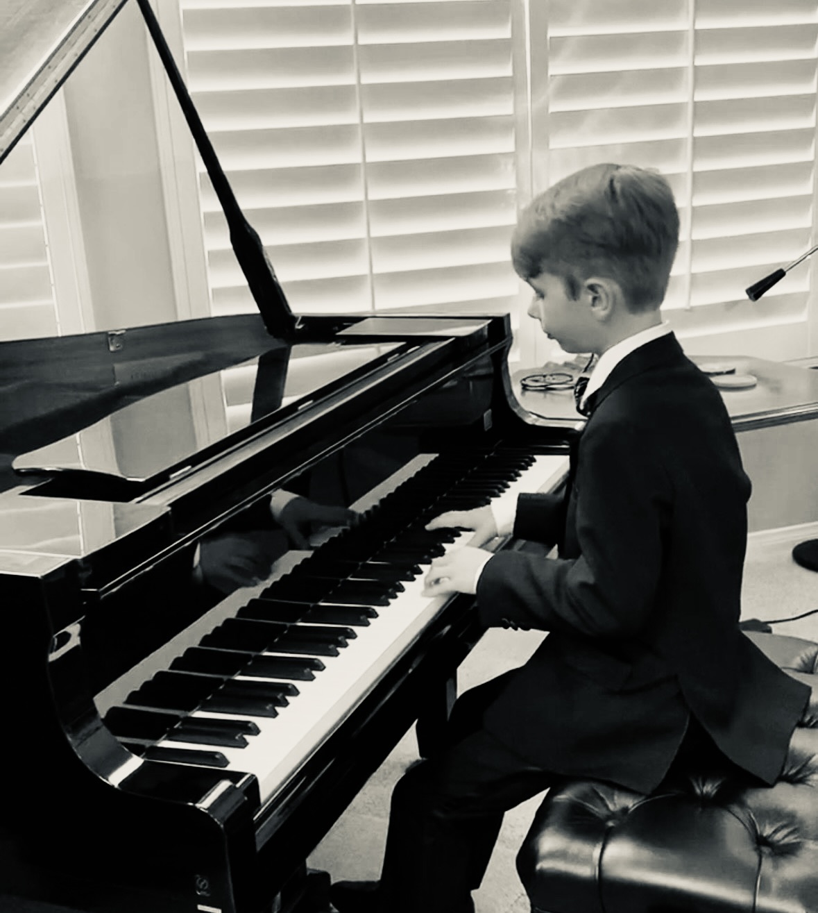 Foundational Path student practicing piano